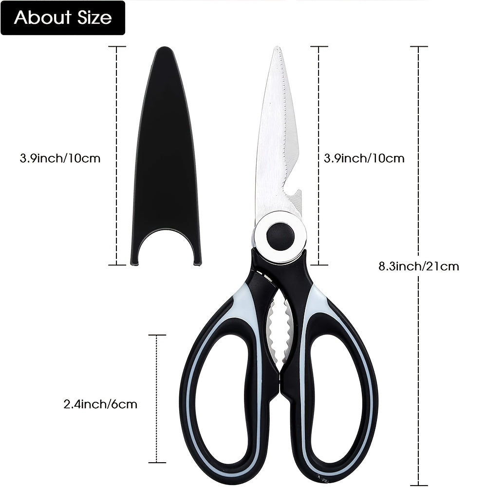 TANSUNG Heavy Duty Kitchen Shears With Cover, Stainless Steel Scissors