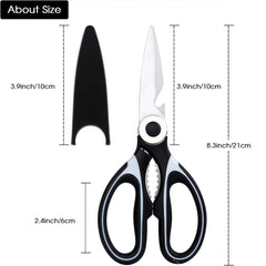 TANSUNG Heavy Duty Kitchen Shears With Cover, Stainless Steel Scissors