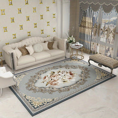 Modern Geometric Area Rug Grey Floor Carpet Living Room Bedroom Dining Room