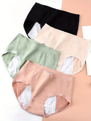 4pcs Menstrual Period Panties Anti Leak Stretch Women's Underwear
