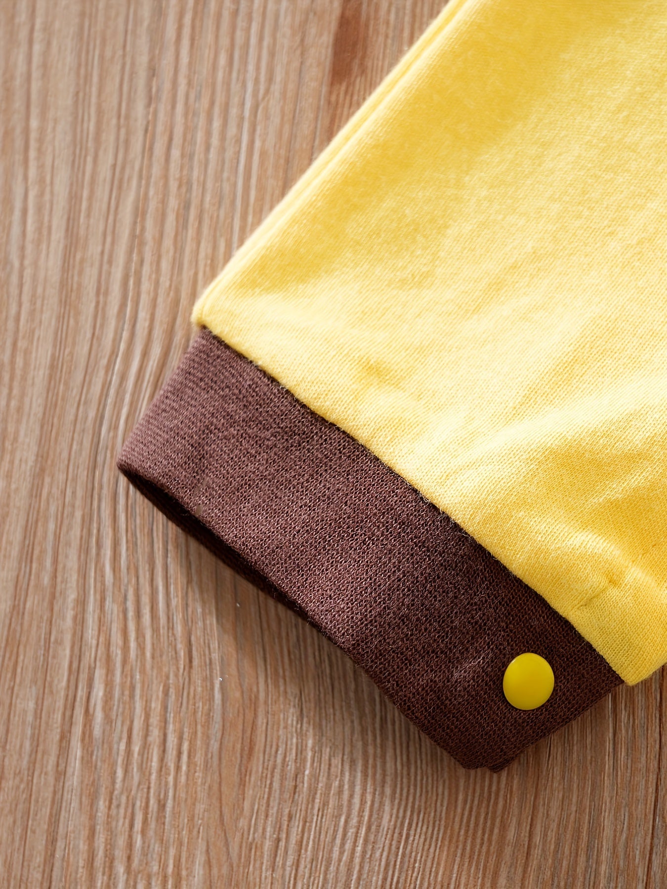 Yellow Cow Graphic Newborn Romper Long Sleeve Baby Bodysuit