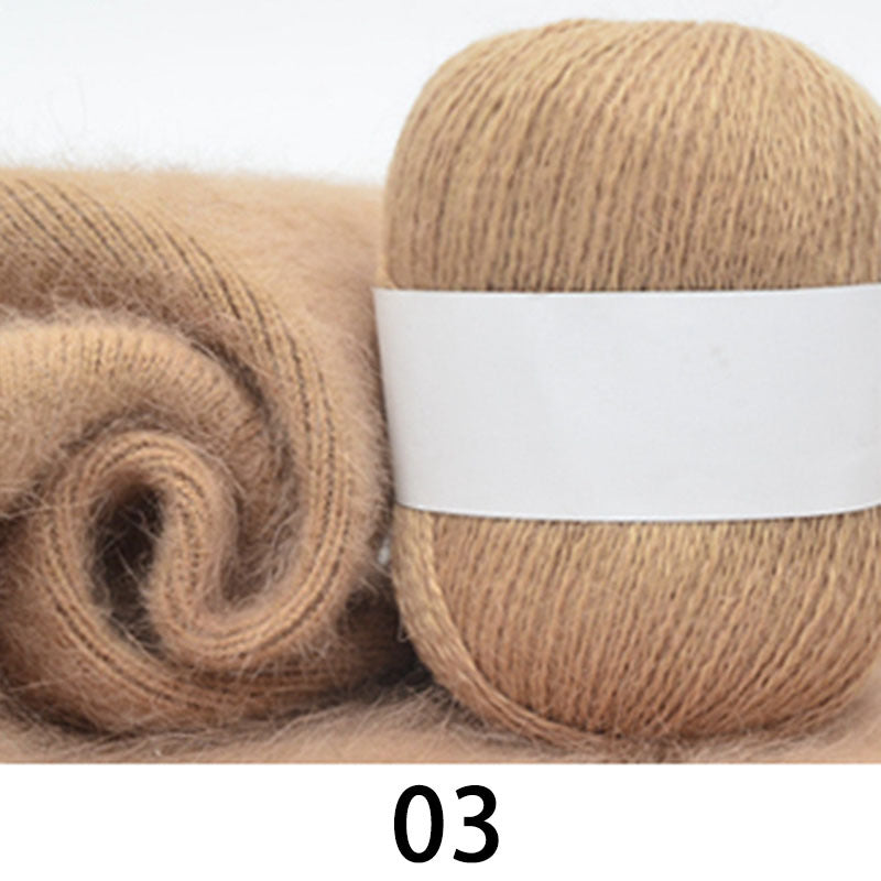 Long haired Mink Cashmere Yarn Soft Fine Yarn For Knitting Crocheting