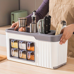 Seasoning Box Set Condiment Jar Spice Containers Organizer