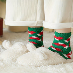 15 Pairs Christmas Print Socks Warm & Comfy Women's Stockings