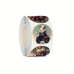 500pcs Animal Cow Cartoon Motorcycle Stickers for Teacher Rewards and Sealing