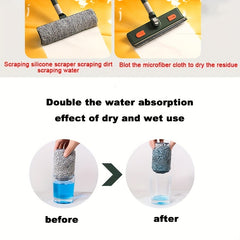 4 in 1 Glass Cleaning Brush Set Telescopic Pole - Perfect for Windows