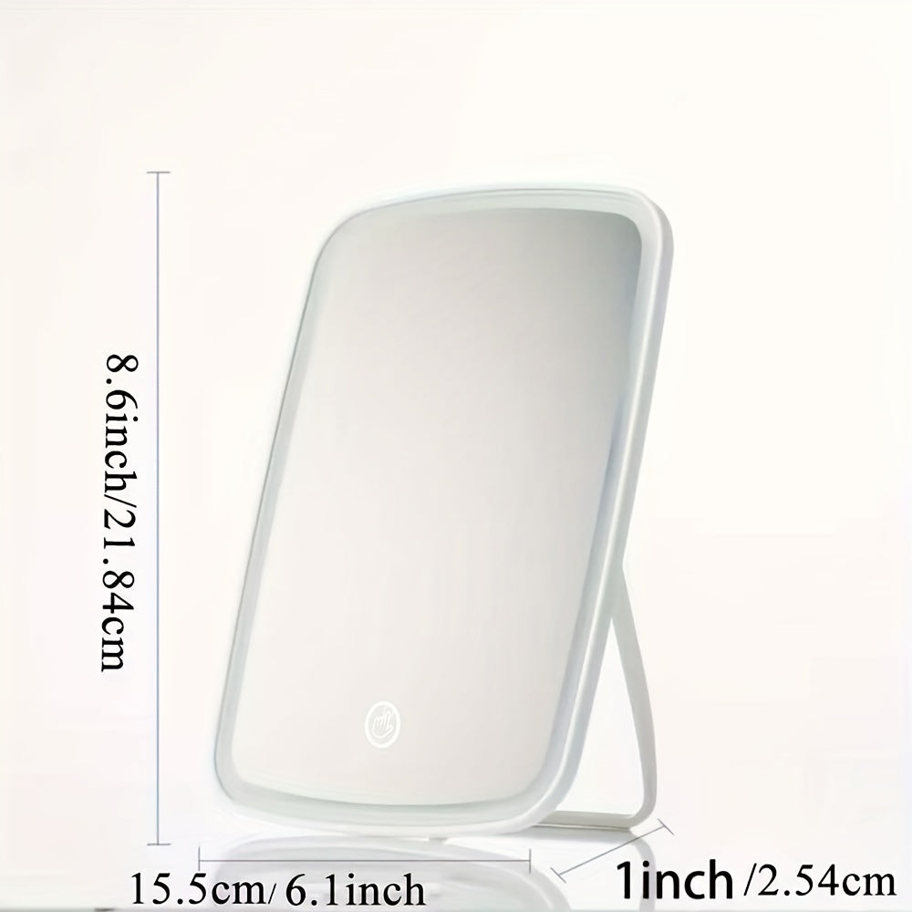 Portable LED Makeup Mirror Touch Screen 3 Light Vanity Mirror