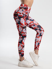 Women's Santa Claus Print Yoga Leggings Stretchy Activewear