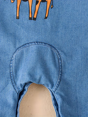 Infant Toddler Denim Jumpsuit Long Sleeve Onesie