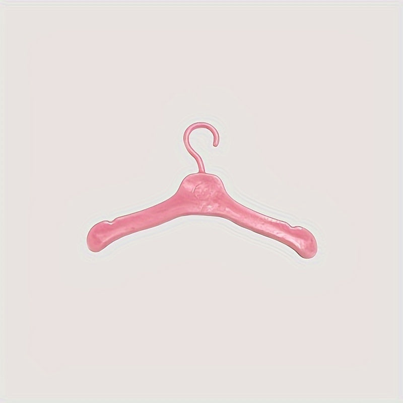 10pcs Doll Hangers Doll Clothes Accessories Plastic Hanger For Doll House