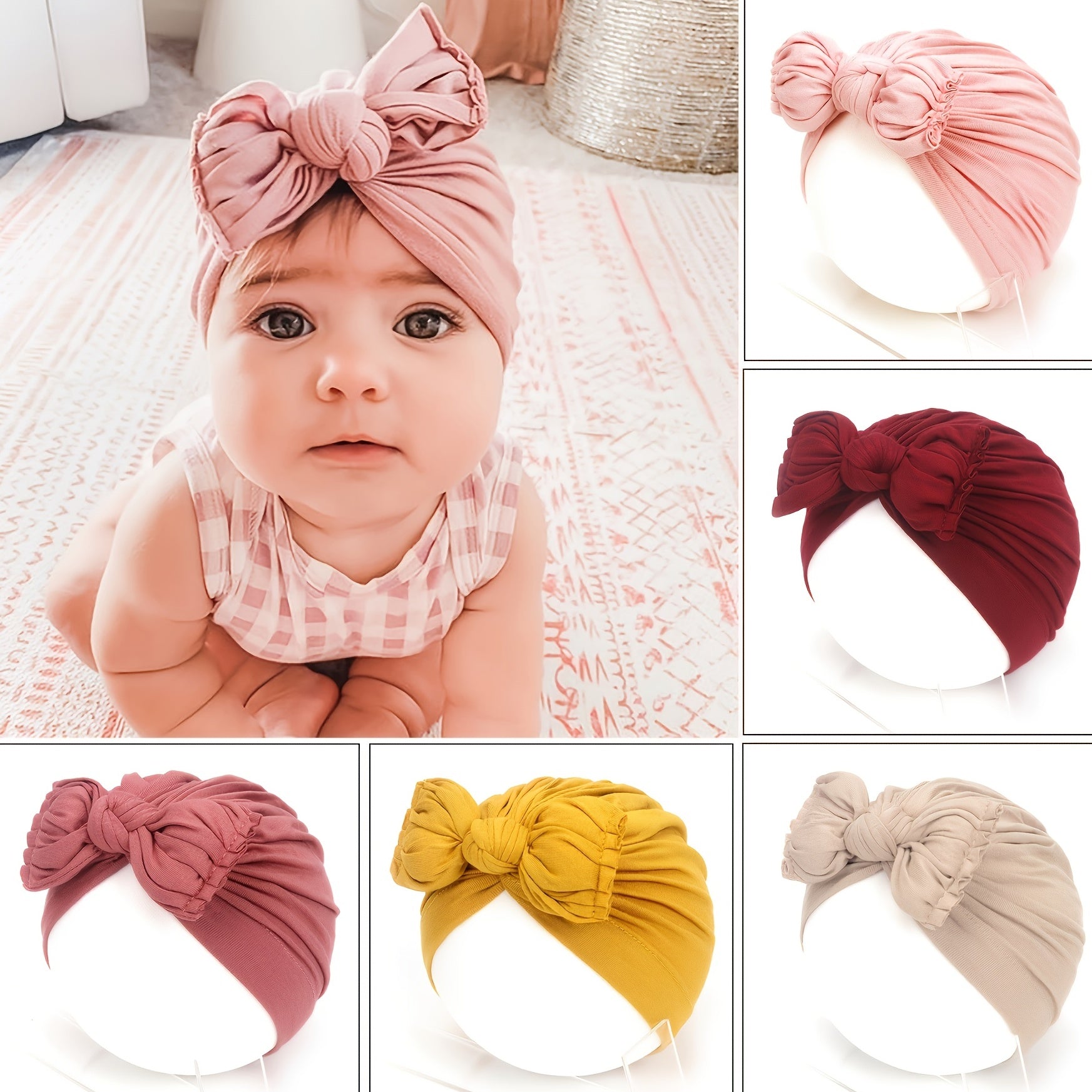Breathable Bow-shaped Baby Floppy Hat
