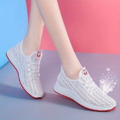 Women's Knitted Sports Shoes Breathable Lightweight Outdoor Running Shoes