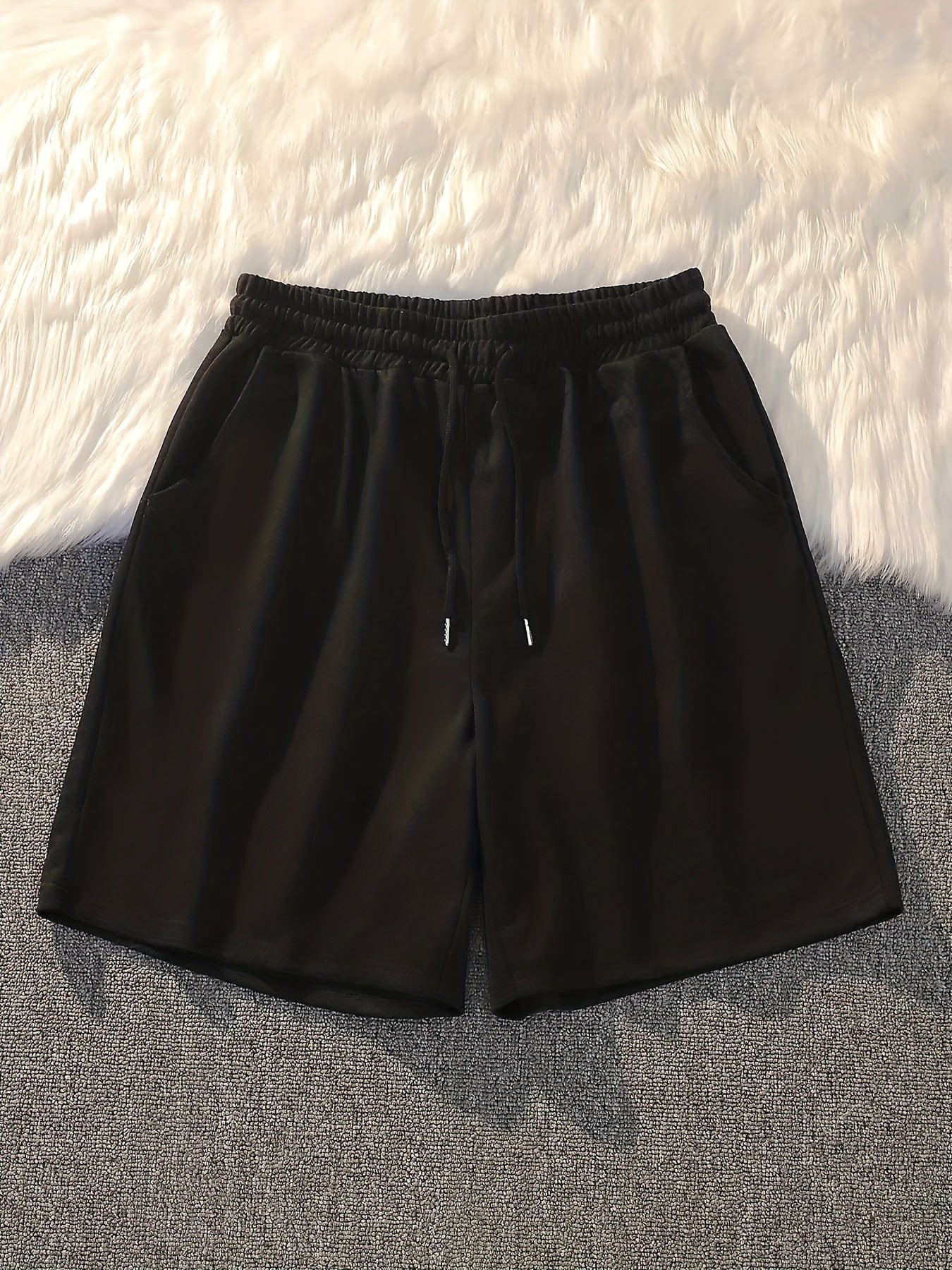 Solid Drawstring Shorts for Women
