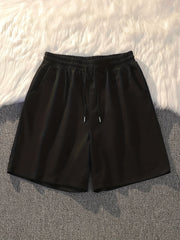 Solid Drawstring Shorts for Women