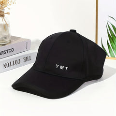 Backless Ponytail Cotton Baseball Cap Solid UV Protection Sun Hats