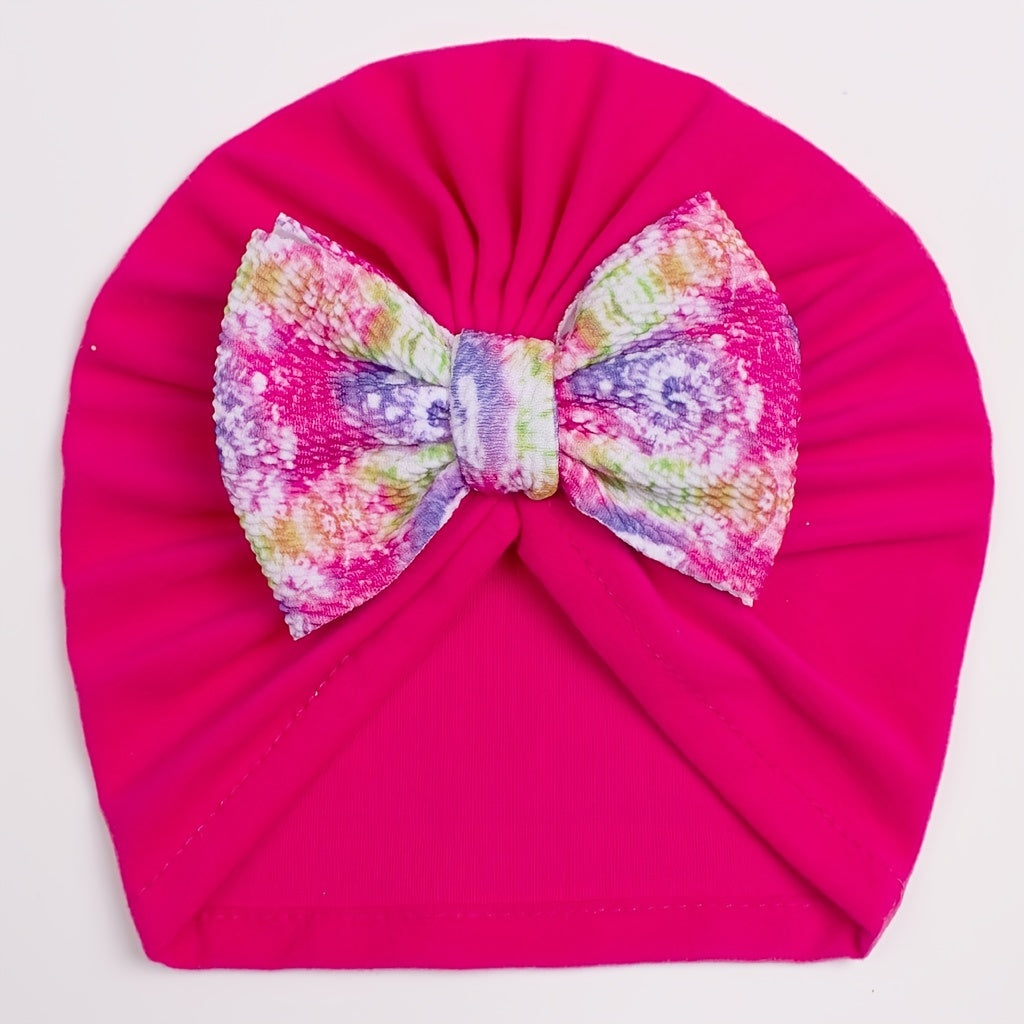 Candy Printed Bow Baby Headscarf for Baby