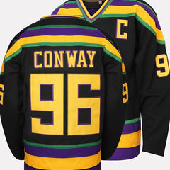 Men's Long Sleeve Hockey Jersey 96 Duck Embroidered Sweatshirt