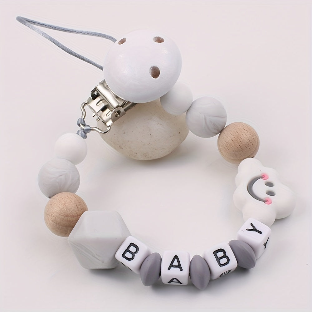 Cloud Silicone Pacifier Clip for Baby Safety