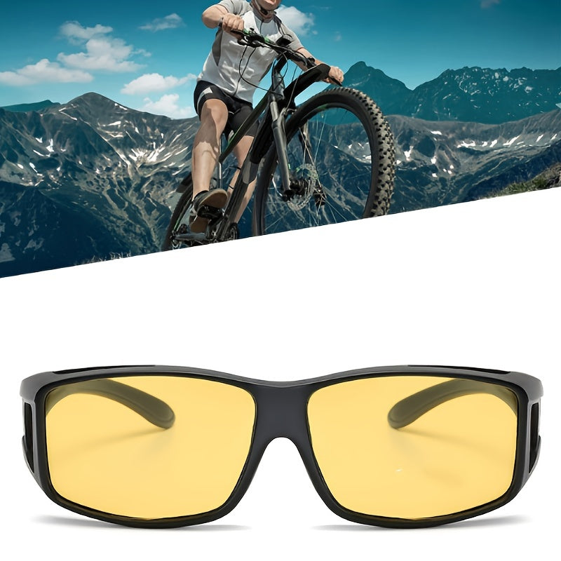 Men's Cycling Sports Sunglasses Large Frame Night Vision Goggles