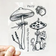1pc Mushroom Stamp Painting DIY Scrapbooking Decoration Silicone Stamp