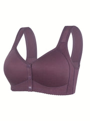 2pcs Front Closure Wireless Push Up Bras Women's Lingerie & Underwear