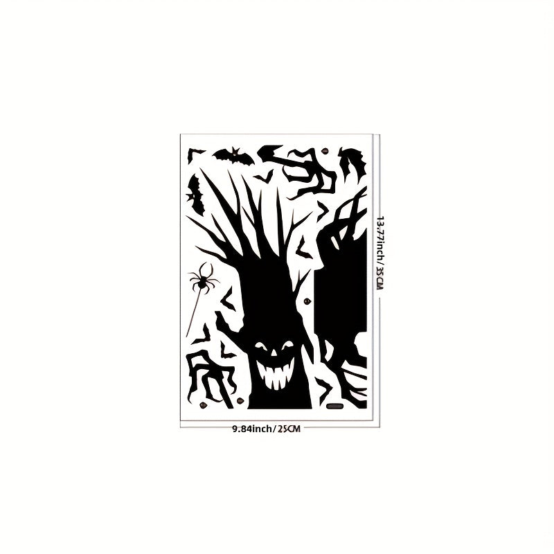 Halloween Window Cling Sticker Spooky Monster Decal