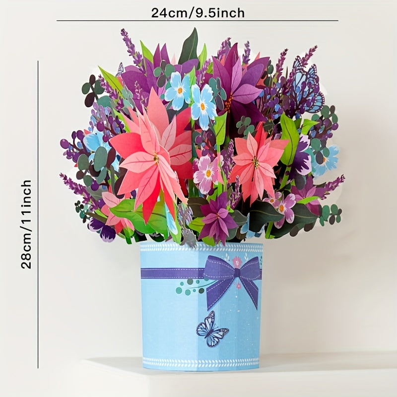 Holiday Pop Up Flower Bouquet Perfect Present For Birthday