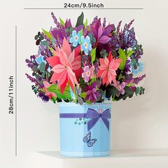 Holiday Pop Up Flower Bouquet Perfect Present For Birthday