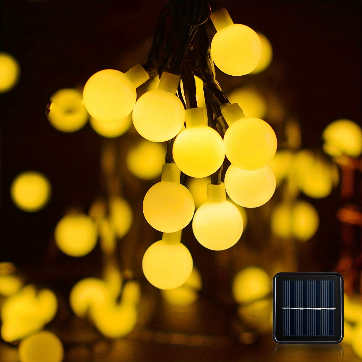 Outdoor Solar String Lights Waterproof Ball Lights Starry Fairy Lights