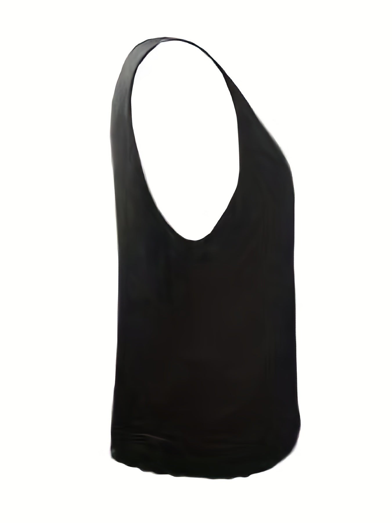 Sexy Tank Top Women's Plus Solid Ruched Front V Neck Medium Stretch