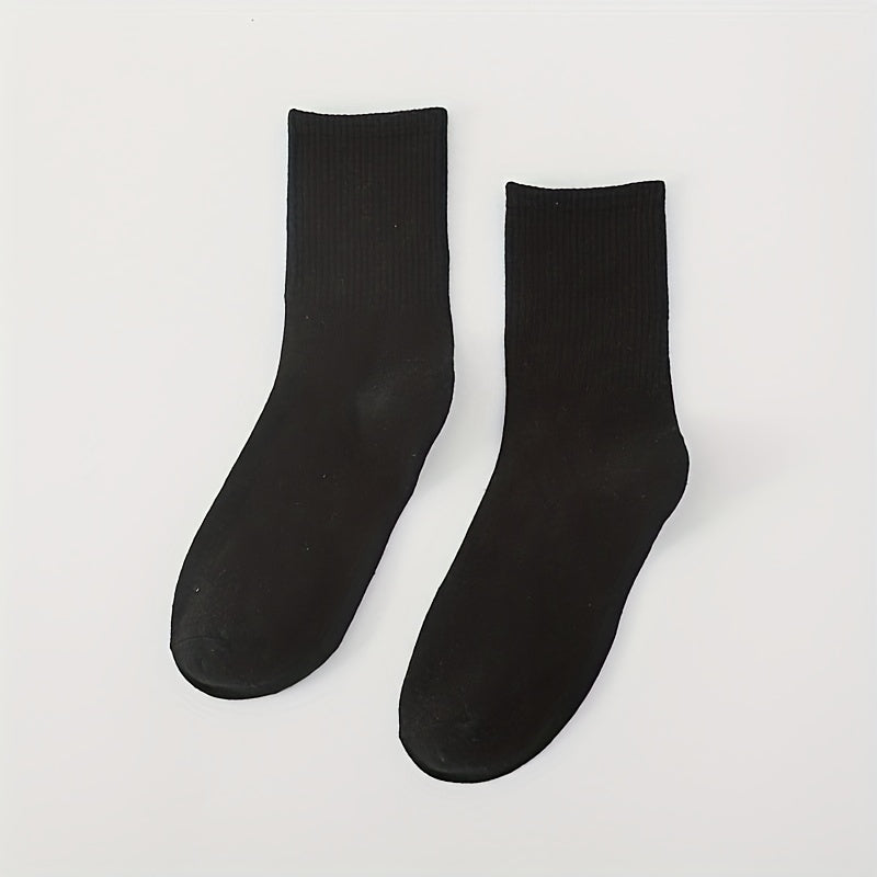 5 Pairs Casual Striped Socks Women's Stockings