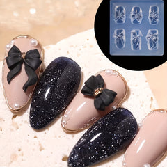 Bowknot 3D Nail Art Charms Silicone Mold DIY Decorations