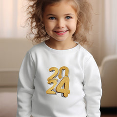 Girls Pattern Crew Neck Sweatshirt For Spring Fall Christmas Gift
