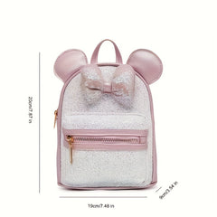 Girls' Sequin Bow Backpack with Big Ears