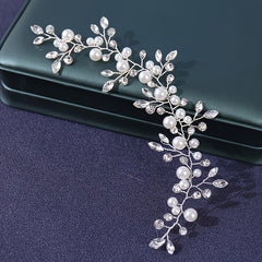 Silver Rhinestone Flower Hair Comb Bridal Hair Clips