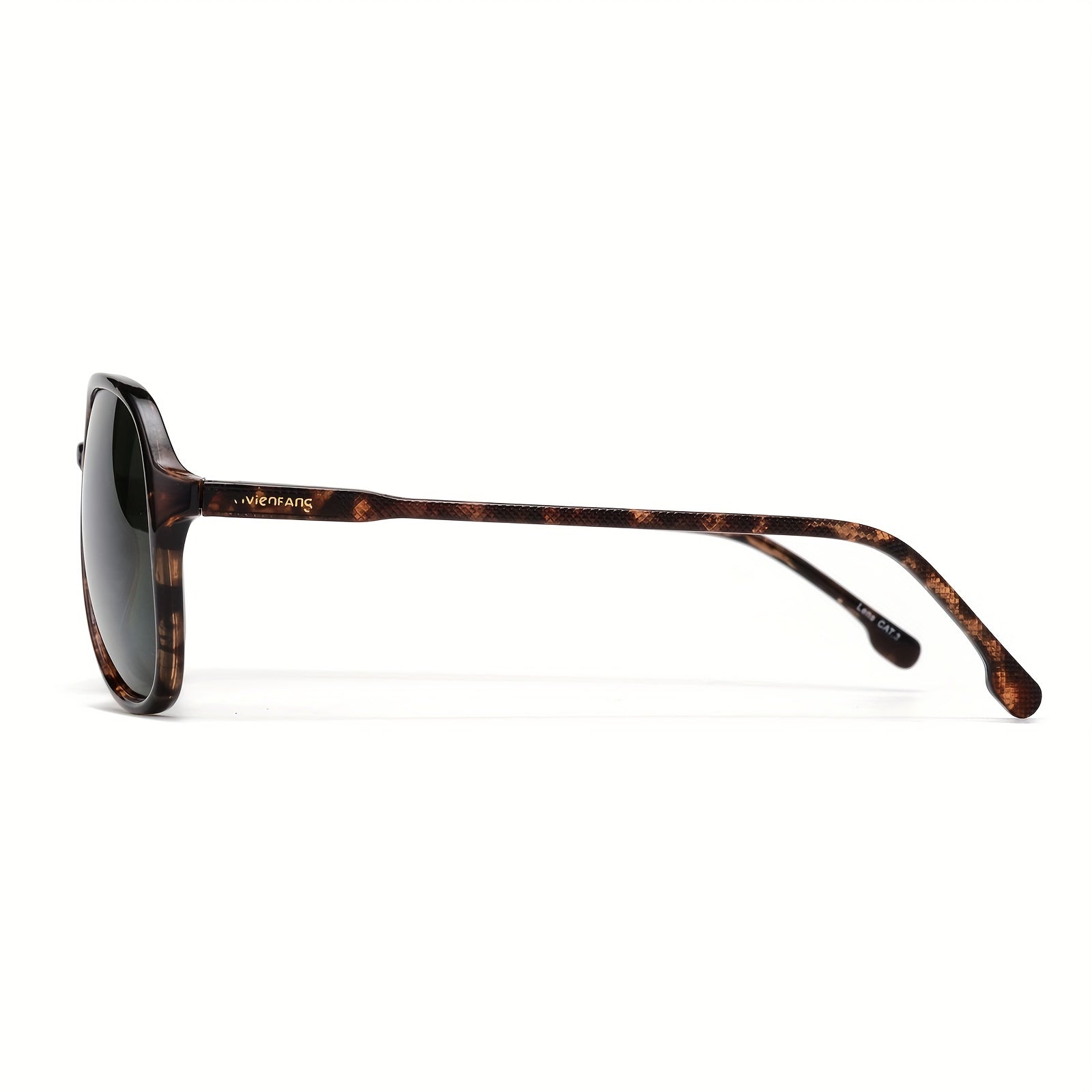VIVIENFANG Oversized Tortoise Polarized Aviator Sunglasses UV Protection