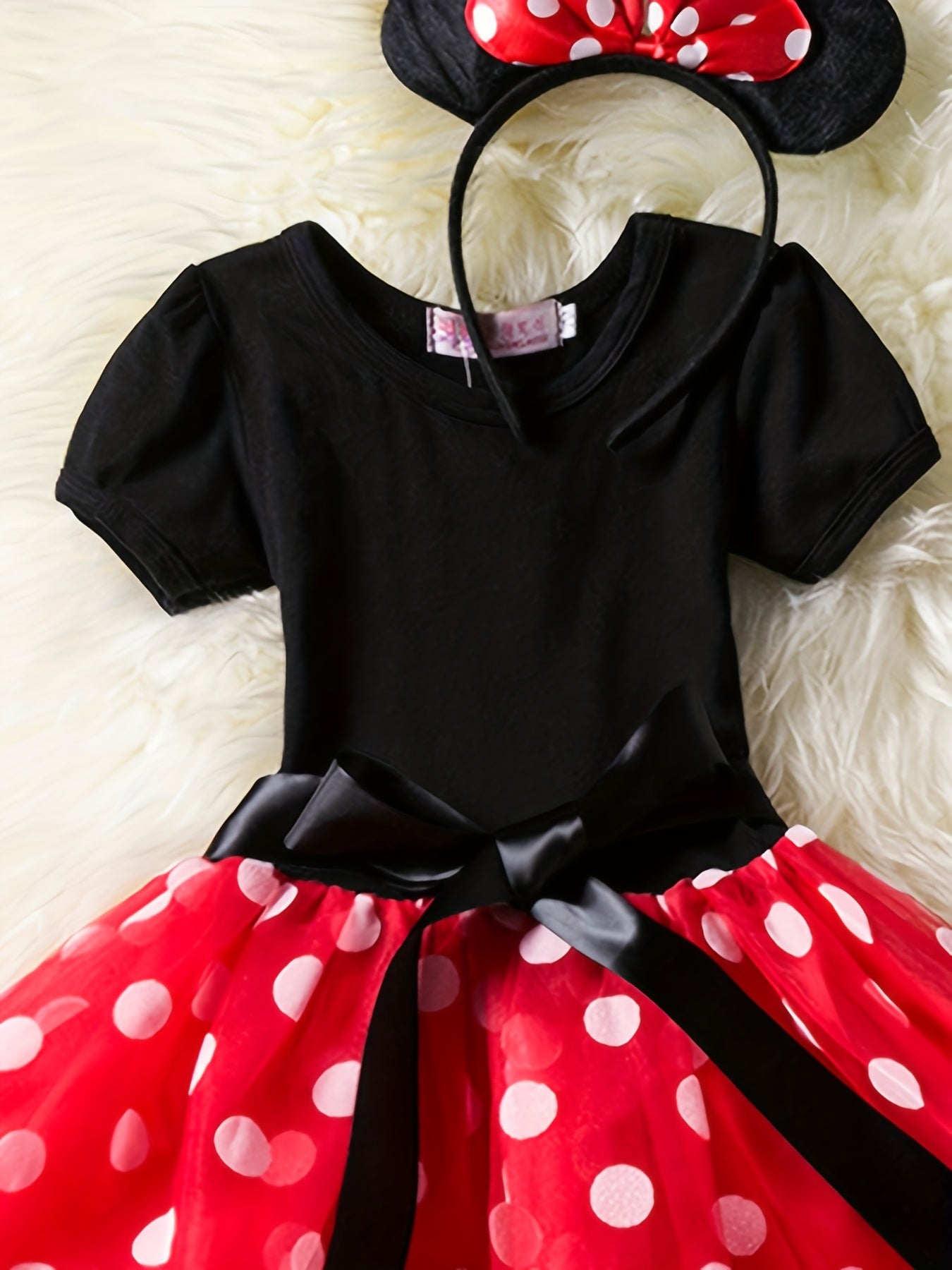 Polka Dot Puffy Tutu Play Dress for Toddler Girls