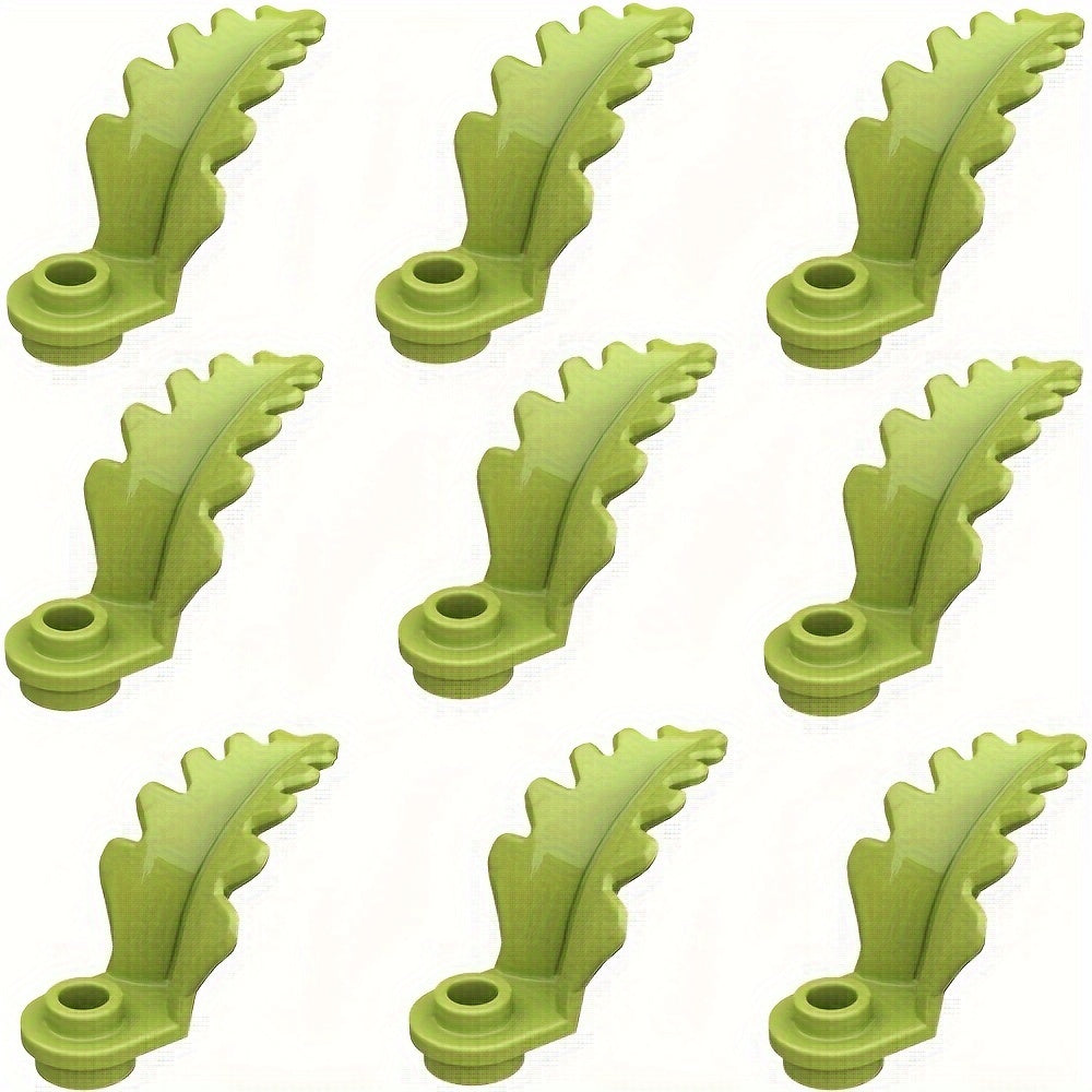 9pcs Garden Building Blocks Set DIY Leaves Twigs Grass for Farm Scene Play