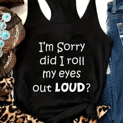 Letter Print Tank Top Casual Sleeveless for Summer