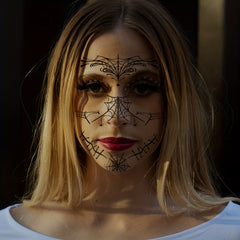 Spider Web Temporary Tattoo Stickers for Halloween Party