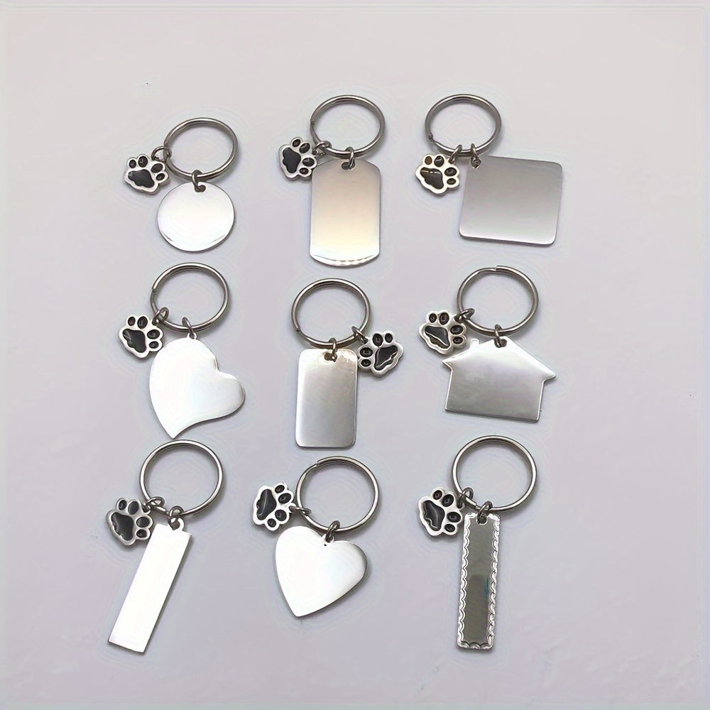 Dog Paw Keychain Pendant for Car Keys Backpacks Wallets