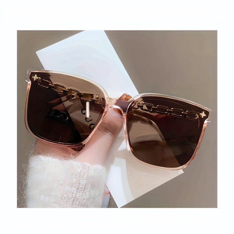 Fashionable UV Protected Large Round Sunglasses