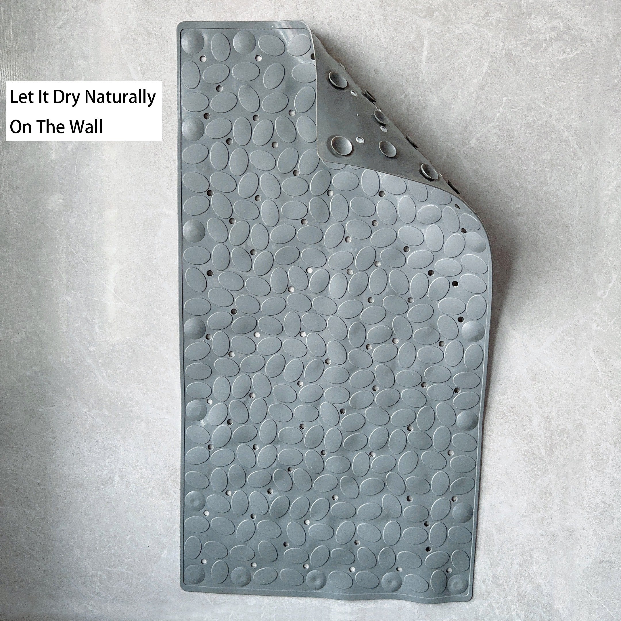 Non Slip Bathtub Mat Soft Rubber Bathroom Bathmat Water resistant Hand Wash