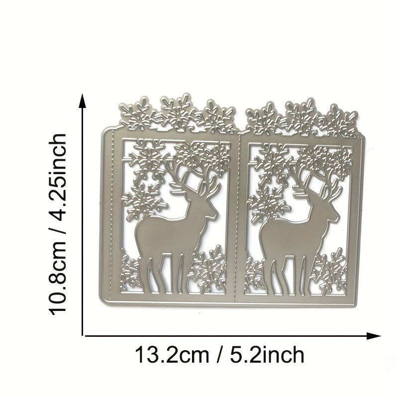 1pc Christmas Tree Deer Nativity Lantern Metal Cutting Dies for Scrapbooking