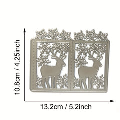 1pc Christmas Tree Deer Nativity Lantern Metal Cutting Dies for Scrapbooking