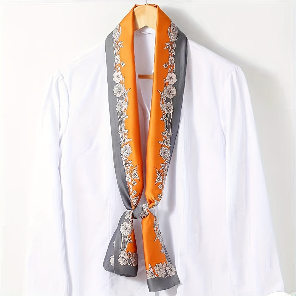 Long Hair Ribbon Skinny Scarf Headband Handbag Handle Charm