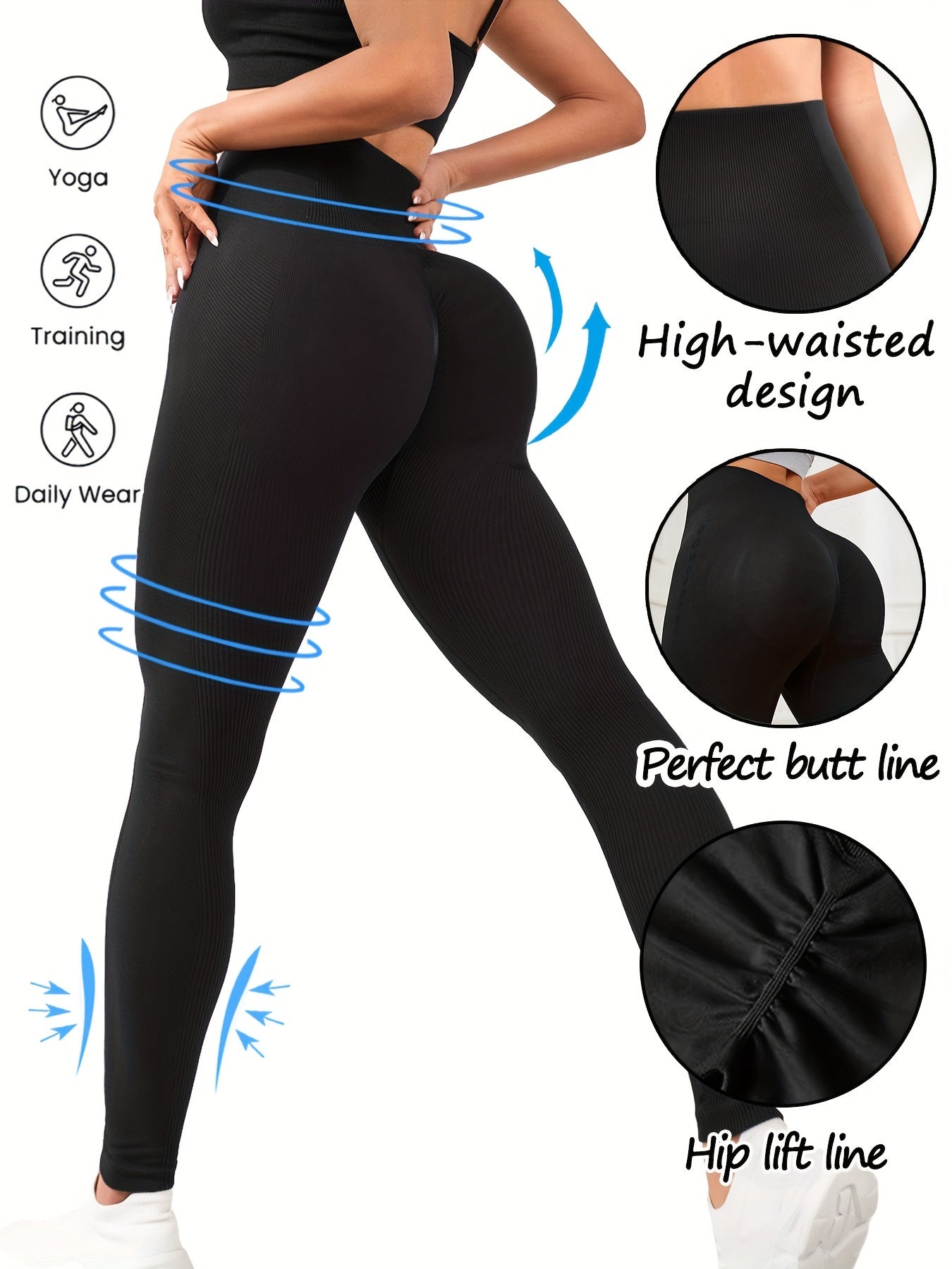 High Waist Yoga Leggings Women's Sports Pants