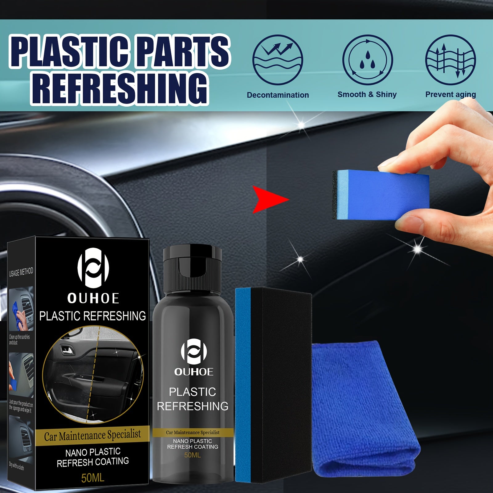 Plastic Retread Repair & Dust Nano Refreshing Coating