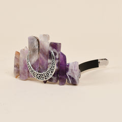 Natural Amethyst Crystal Hairclip Strong Hold Hair Clip Hair Accessories