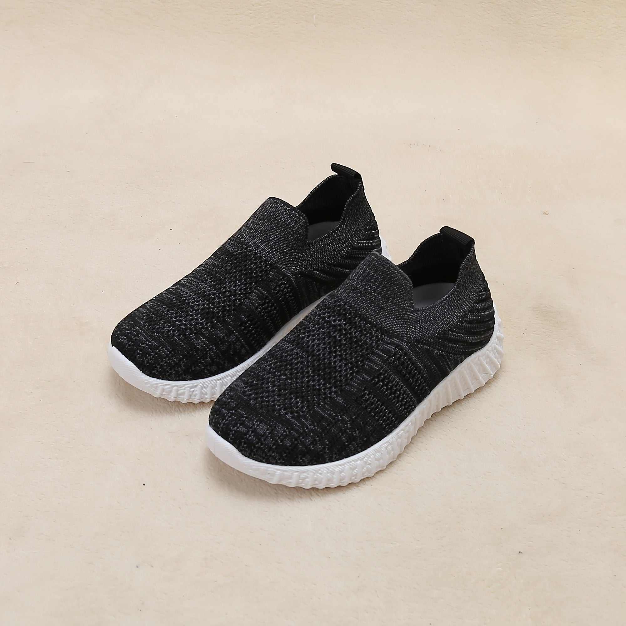 Boys Breathable Woven Shoes Lightweight Slip On Walking Shoes